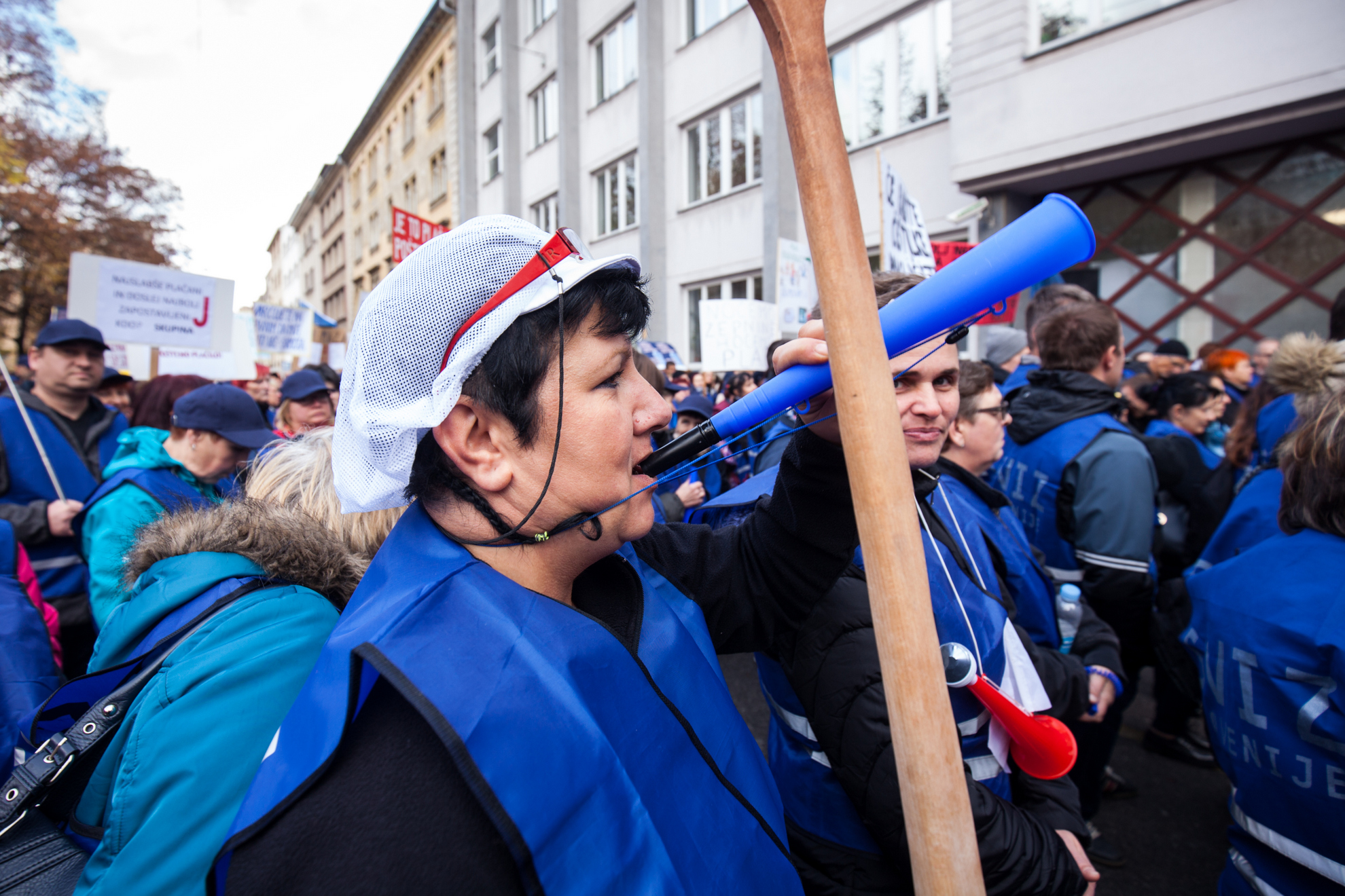 03.11.2016 Ljubljana, Gregorčičeva. Demostracije sindikata skupine J